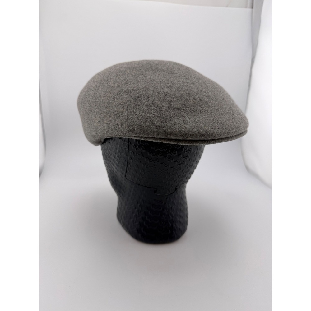 Hats in the Belfry Mens Grey ALL Wool Flat Cap Ivy Hat Made in‎ USA Size Large